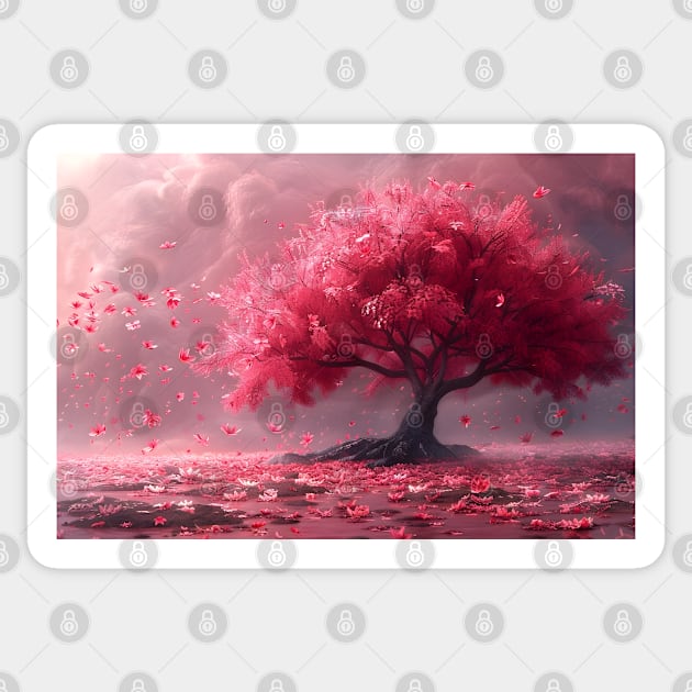 colorful tree Sticker by peace and love